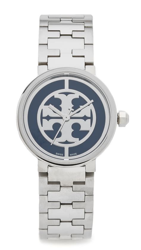 tory burch silver watch